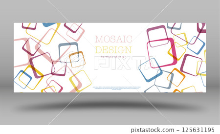 Geometric background. Layout of the cover, poster, banner, poster with squares. A template for interior design, creative design and creative ideas 125631195