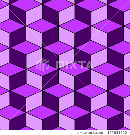 Seamless wallpaper of  violet background with hexagons 125631320