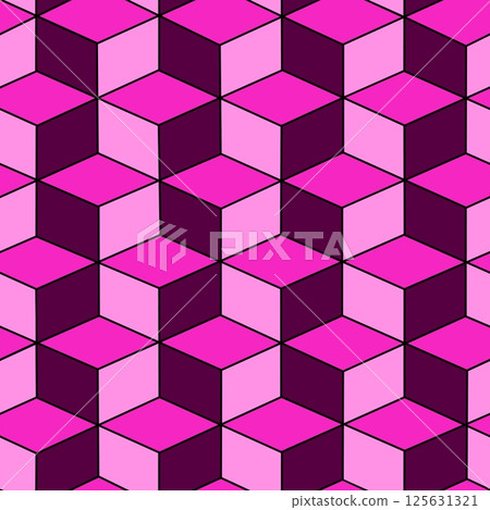 Seamless wallpaper of abstract background of pink squares 125631321