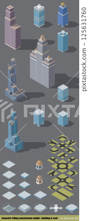 Isometric map toolkit downtown 125631760