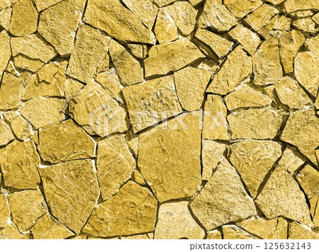 Seamless texture pattern of dry soil with cracks. Endless ornament of the old stone floor.  125632143