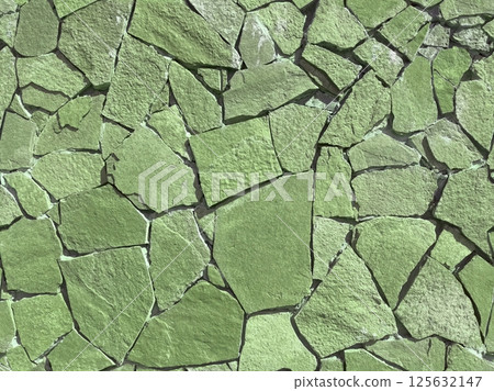 Seamless texture pattern of dry soil with cracks. Endless ornament of the old stone floor. 125632147