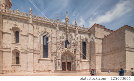 Mosteiro dos Jeronimos, located in the Belem district timelapse hyperlapse of Lisbon, Portugal. Mosteiro dos Jeronimos, located in the Belem district timelapse hyperlapse of Lisbon, Portugal. 125633605