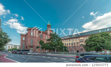 St. Paul Church or Paulskirche timelapse hyperlapse in Frankfurt, Germany. 125633771