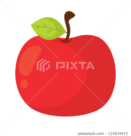 Fresh red apple icon. Vector Fresh red apple icon. Vector 125634472