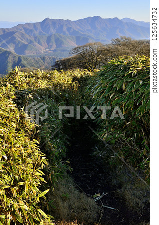 From Mount Ryugatake in the Tenshi Mountains, the Misaka Mountains as seen from the Sasahara turning point 125634732