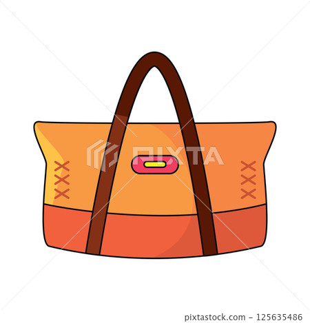 Colored gym bag. Vector Colored gym bag. Vector 125635486
