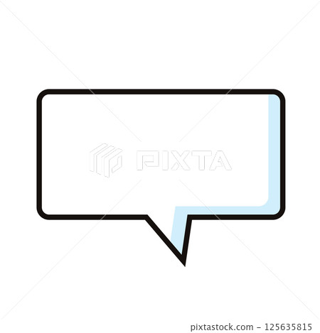 Empty comic speech bubble. Vector Empty comic speech bubble. Vector 125635815