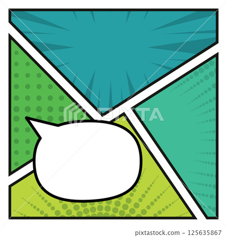 Comic frame with speech bubble. Vector Comic frame with speech bubble. Vector 125635867