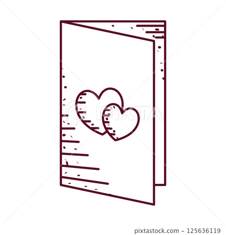 Romantic greeting card. Vector Romantic greeting card. Vector 125636119