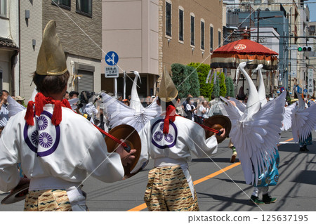 Asakusa Sanja Festival First Day White Heron Dance Grand Procession 125637195