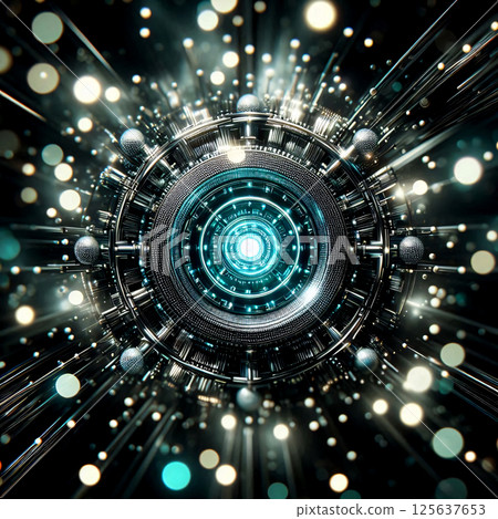 The bokeh background looks eye-catching and unique. 125637653