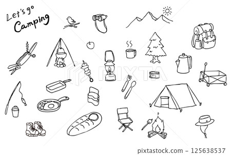 camping illustration camping illustration 125638537