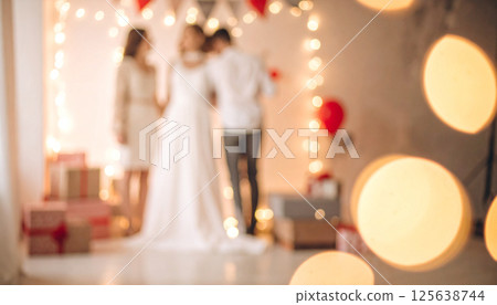 模糊的婚禮背景 模糊的婚禮背景 125638744