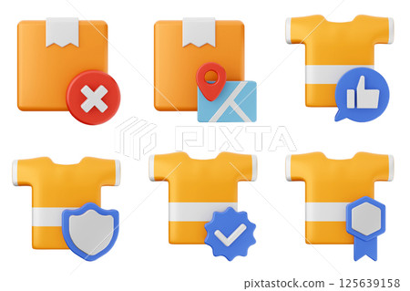 3d online shop sale buy purchase discount payment icon set bundle 125639158