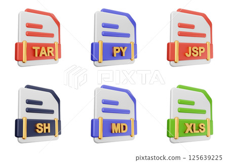 3d file format type icon set bundle tar py jsp sh md xls 3d file format type icon set bundle tar py jsp sh md xls 125639225