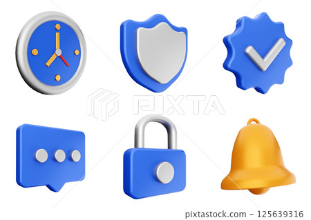 3d user interface icon set bundle 3d user interface icon set bundle 125639316