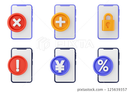 3d smartphone app icon set bundle 3d smartphone app icon set bundle 125639357