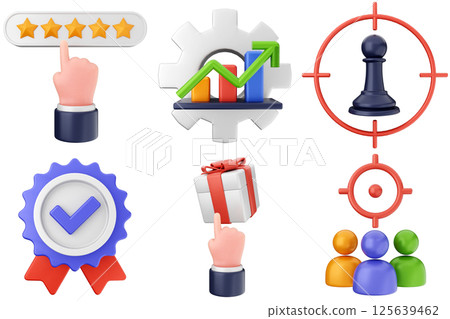 3d Search Engine Optimization icon set bundle 3d Search Engine Optimization icon set bundle 125639462