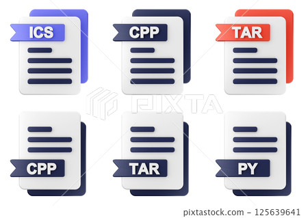 3d file format type icon set bundle ics cpp tar py 3d file format type icon set bundle ics cpp tar py 125639641