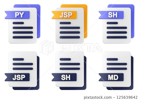 3d file format type icon set bundle py jsp sh md 3d file format type icon set bundle py jsp sh md 125639642