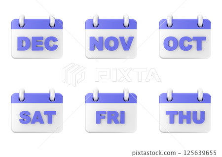 3d calendar icon set bundle 3d calendar icon set bundle 125639655