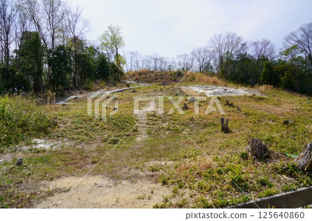 Tomio Maruyama Tomb: The mound after excavation Tomio Maruyama Tomb: The mound after excavation 125640860