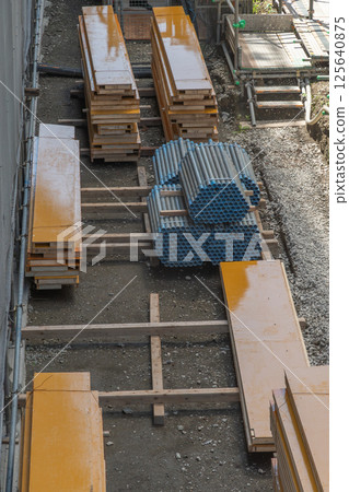 Construction material storage 125640875