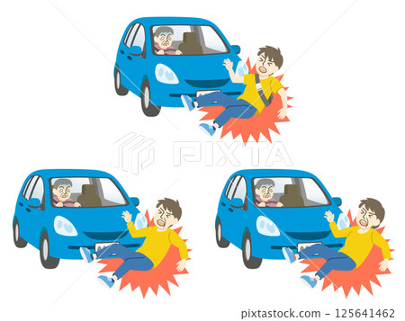 Car accidents involving elderly people / Pedestrian accidents Car accidents involving elderly people / Pedestrian accidents 125641462