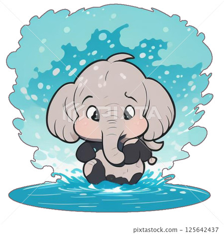 cute boy in suit 125642437