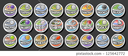 Vector Sport Logos Set Vector Sport Logos Set 125642772