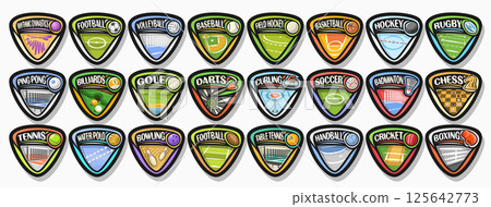 Vector Sport Logos Set Vector Sport Logos Set 125642773