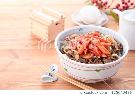Neapolitan beef bowl (Western-style beef bowl) 125643486
