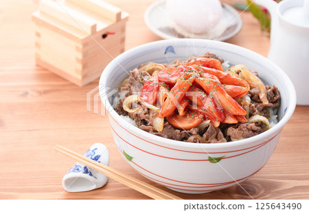 Neapolitan beef bowl (Western-style beef bowl) 125643490