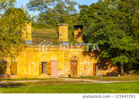 Brest Fortress castle building walls gates ruins in nature Belarus. Brest Fortress castle building walls gates ruins in nature Belarus. 125643761