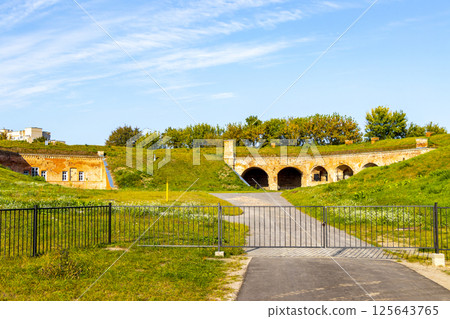 Old Brest Fortress castle building walls and gates ruins Belarus. Old Brest Fortress castle building walls and gates ruins Belarus. 125643765