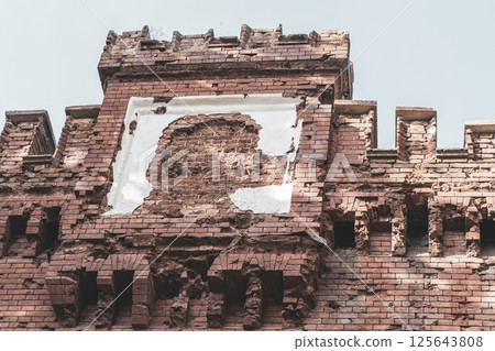 Old Brest Fortress castle building walls and gates ruins Belarus. Old Brest Fortress castle building walls and gates ruins Belarus. 125643808