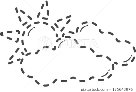 Dotted climate change illustration. Sunny day. 125643976
