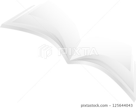 Isolated book illustration. 125644043