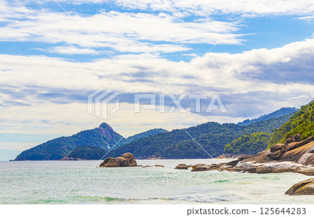 Praia Lopes Mendes beach on tropical island Ilha Grande Brazil. 125644283