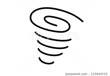 颱風簡單圖示向量插圖 125644533