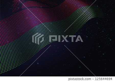 Malawi digital flag made of dots over a starry background Malawi digital flag made of dots over a starry background 125644694