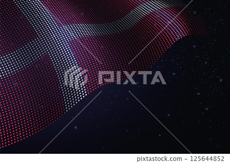 Denmark digital flag made of dots over a starry background Denmark digital flag made of dots over a starry background 125644852