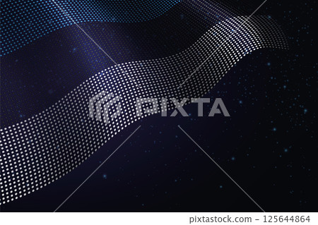 Estonia digital flag made of dots over a starry background Estonia digital flag made of dots over a starry background 125644864