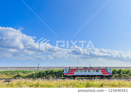 Sanriku Railway in Tofugaura protected by a seawall Sanriku Railway in Tofugaura protected by a seawall 125646561