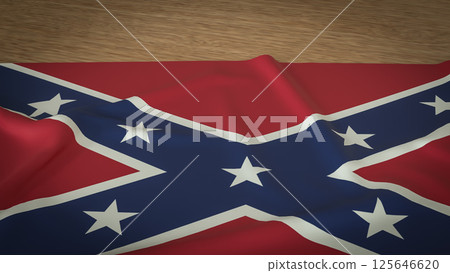 The Confederate Memorial Day flag for Holiday concept 3d Rendering. 125646620
