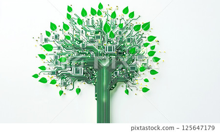 Image of the fusion of technology and nature Image of the fusion of technology and nature 125647179