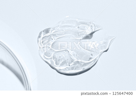 A sample of a moisturizing cosmetic cream or body gel. 125647400