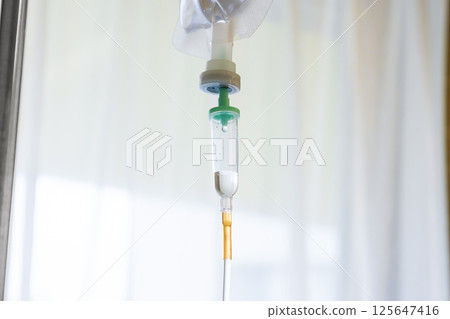 Infusion in a hospital room 125647416