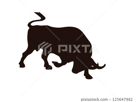 Bullfighting silhouette 125647982